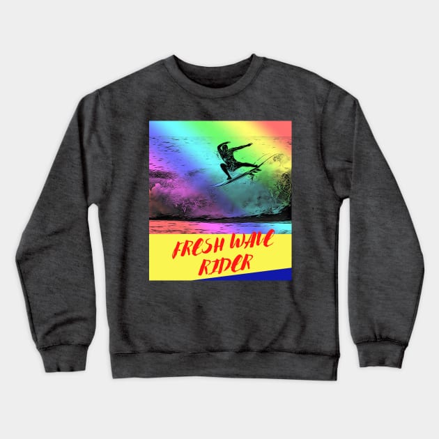 Fresh Wave Rider Crewneck Sweatshirt by PersianFMts